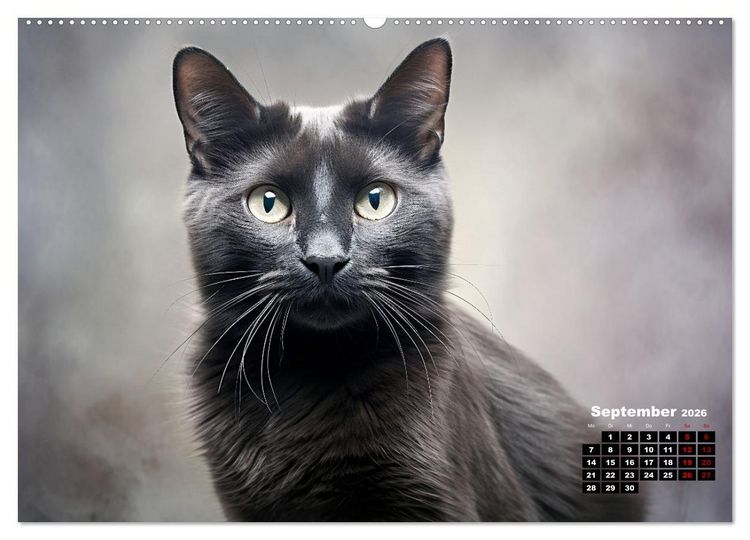 Produktbild: Only Black (Wandkalender 2026 DIN A2 quer), CALVENDO Monatskalender