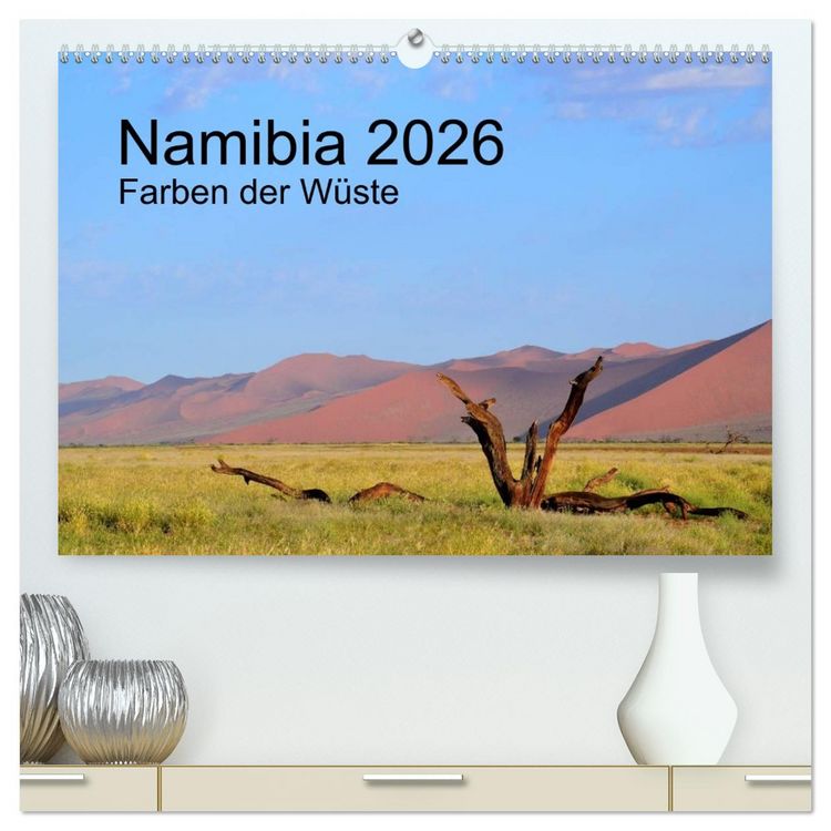Produktbild: Namibia 2026 Farben der W&uuml;ste (hochwertiger Premium Wandkalender 2026 DIN A2 quer), Kunstdruck in Hochglanz