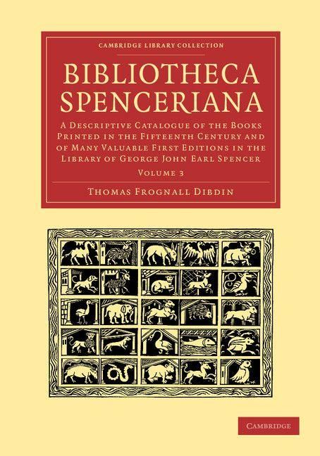 Produktbild: Bibliotheca Spenceriana - Volume 3