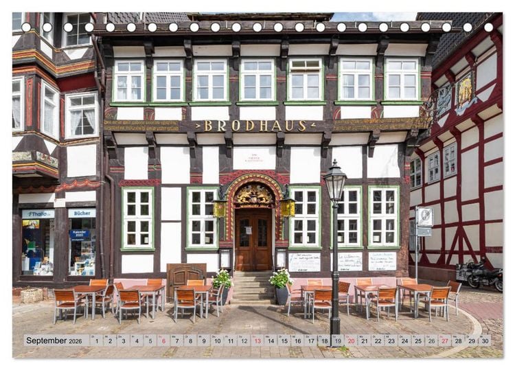 Produktbild: Historisches Fachwerk - Stadt Einbeck (Tischkalender 2026 DIN A5 quer), CALVENDO Monatskalender