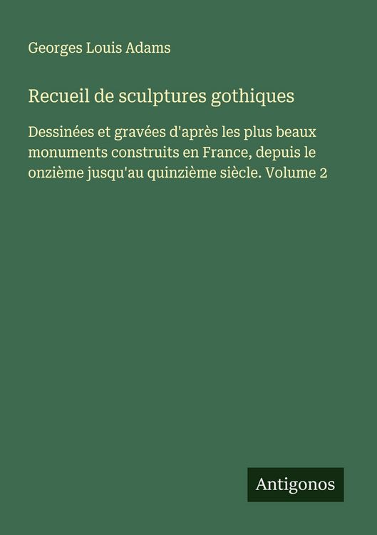 Produktbild: Recueil de sculptures gothiques
