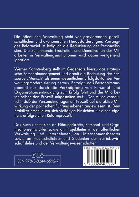 Produktbild: Strategisches Personalmanagement f&uuml;r die &ouml;ffentliche Verwaltung