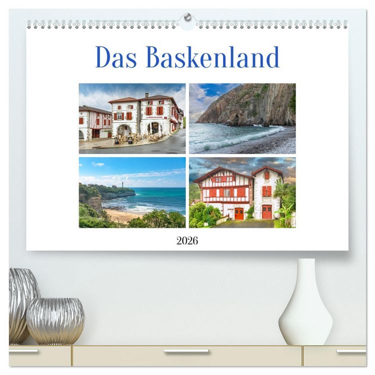 Produktbild: Das Baskenland (hochwertiger Premium Wandkalender 2026 DIN A2 quer), Kunstdruck in Hochglanz