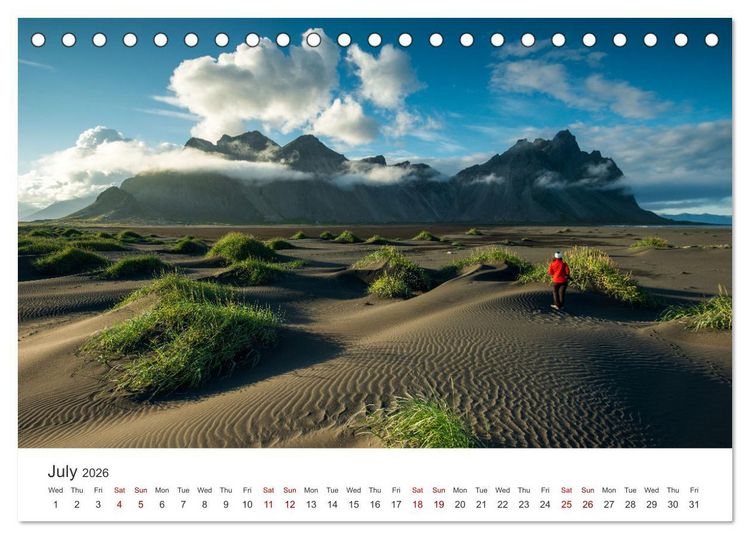Produktbild: Summer in Iceland (Desk Calendar 2026 DIN A5 landscape), CALVENDO 12 Month DeskCalendar