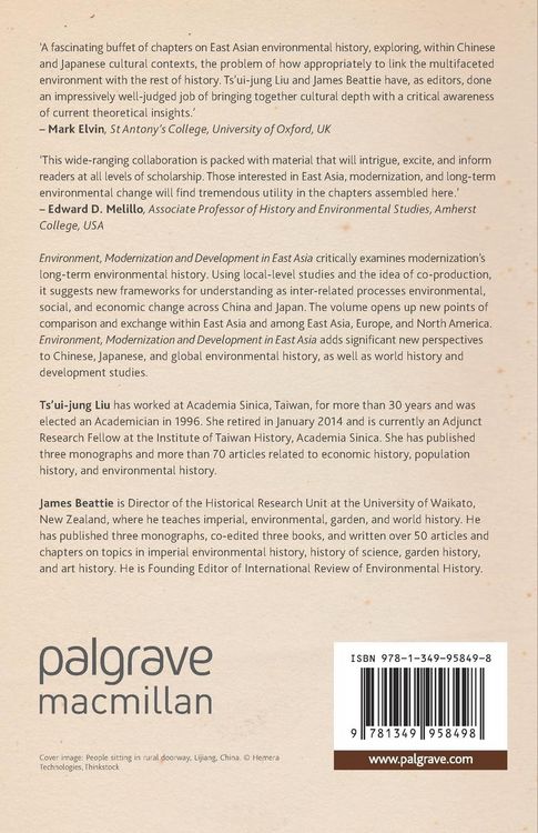 Produktbild: Environment, Modernization and Development in East Asia