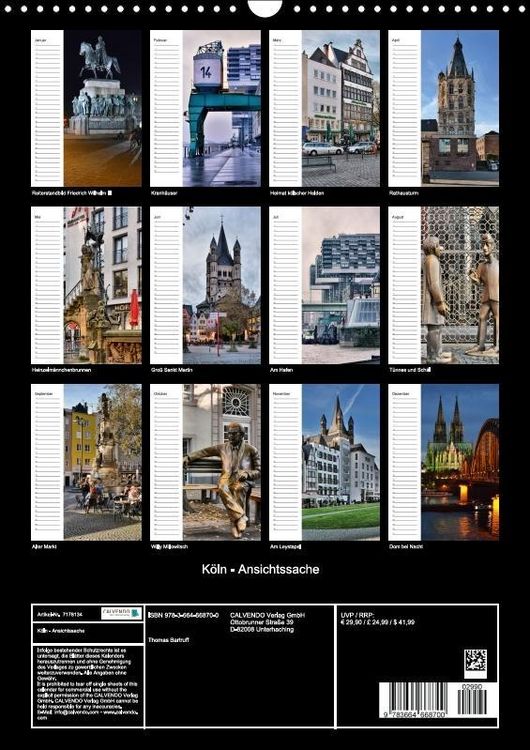 Produktbild: K&ouml;ln - Ansichtssache (Wandkalender immerw&auml;hrend DIN A3 hoch)