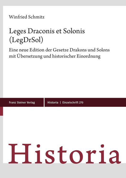 Produktbild: Leges Draconis et Solonis (LegDrSol)