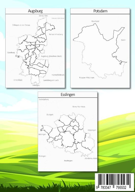 Produktbild: Deutschland Bundesl&auml;nder und Landkreise Malbuch