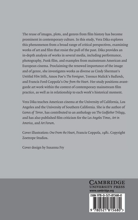 Produktbild: Recycled Culture in Contemporary Art and Film
