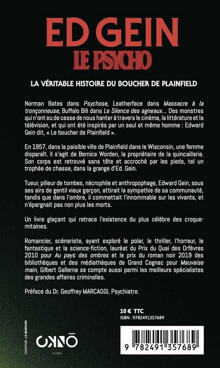 Produktbild: Edward Gein : le psycho