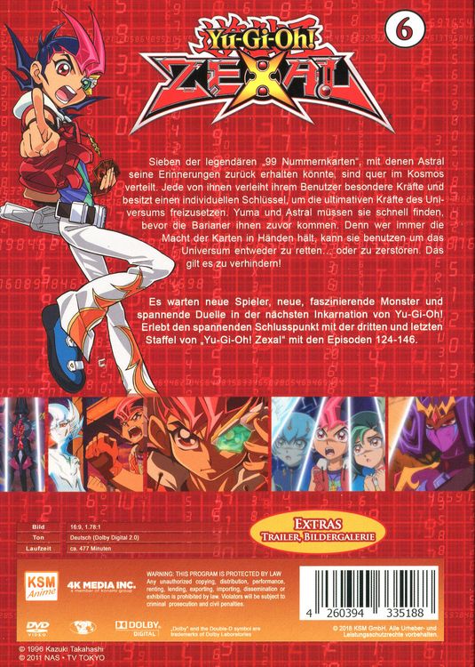 Produktbild: Yu-Gi-Oh! - Zexal - Staffel 3.2/Episode 124-146 [5 DVDs]