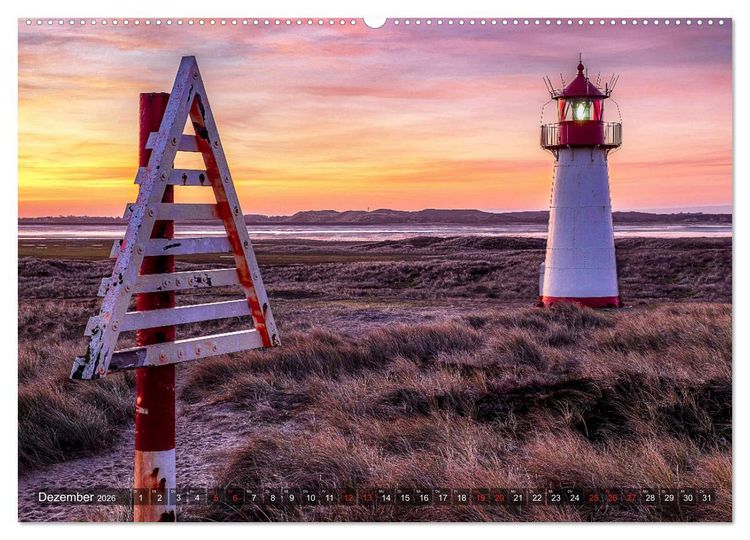 Produktbild: Sylt - Farbige Momente (hochwertiger Premium Wandkalender 2026 DIN A2 quer), Kunstdruck in Hochglanz