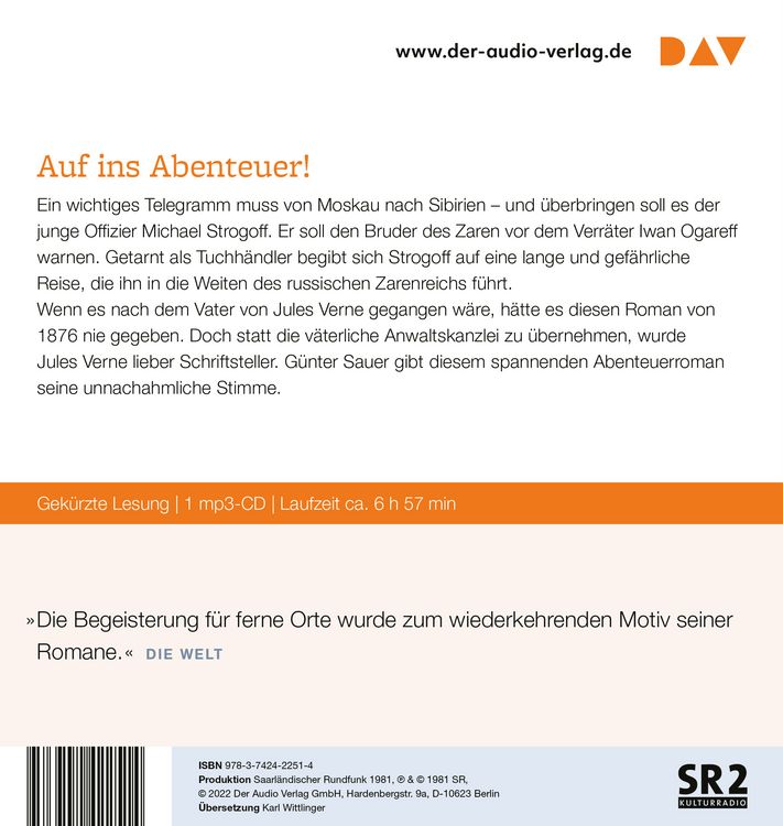 Produktbild: Der Kurier des Zaren