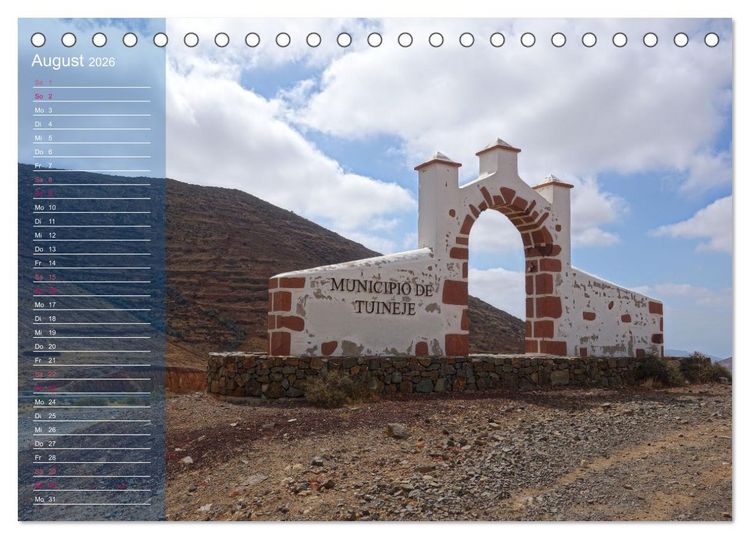 Produktbild: Fuerteventura in Ruhe (Tischkalender 2026 DIN A5 quer), CALVENDO Monatskalender