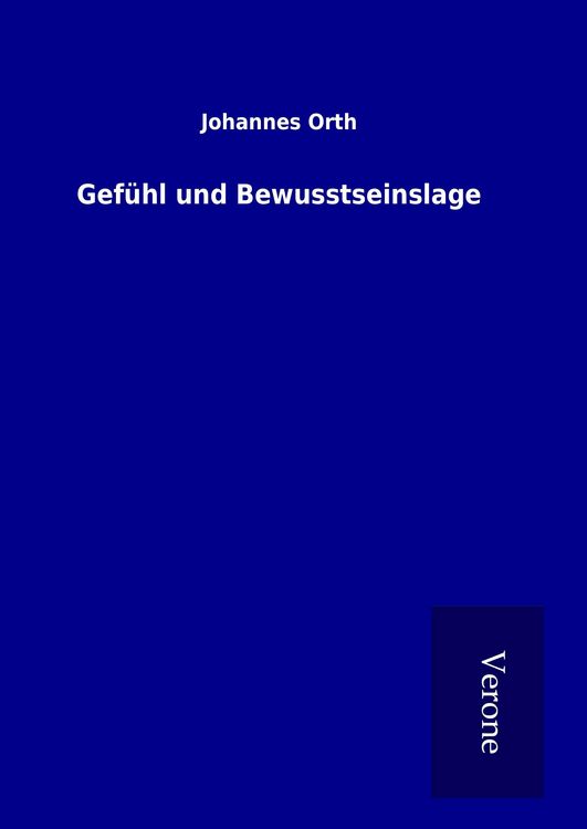Produktbild: Gef&uuml;hl und Bewusstseinslage