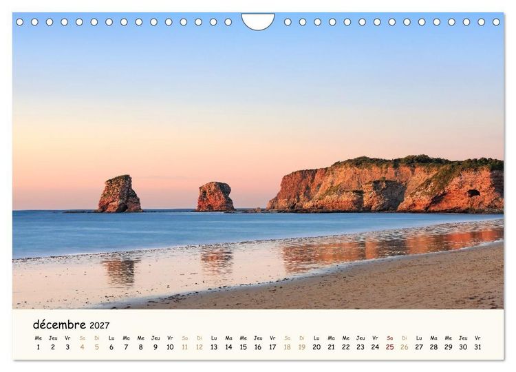 Produktbild: Entre monts et vagues - Une ann&eacute;e au Pays Basque (Calendrier mural 2027 DIN A4 vertical), CALVENDO calendrier mensuel