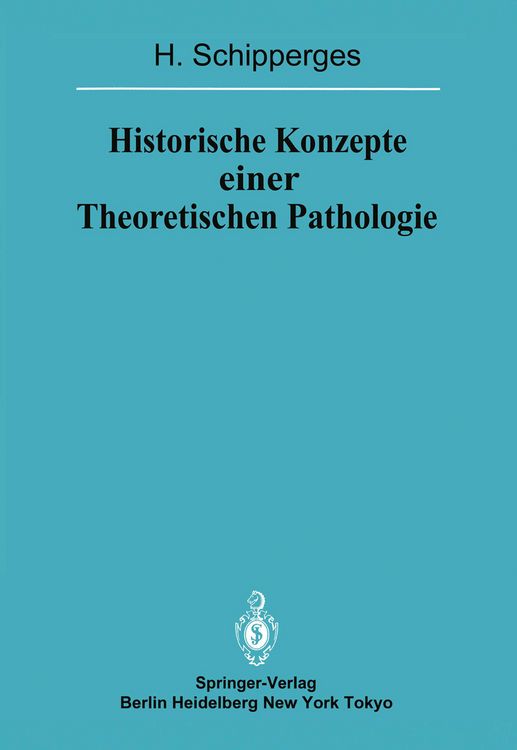 Produktbild: Historische Konzepte einer Theoretischen Pathologie