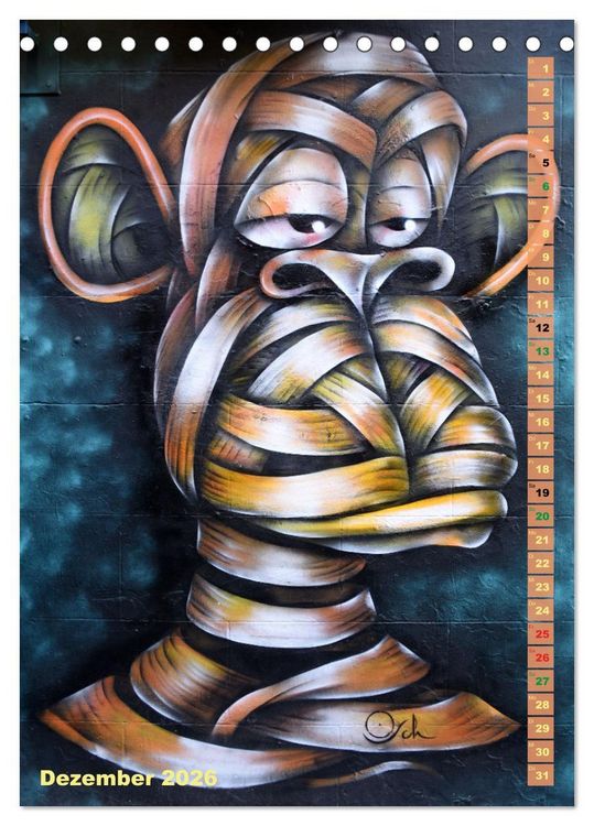 Produktbild: London - Hotspot der Street Art (Tischkalender 2026 DIN A5 hoch), CALVENDO Monatskalender