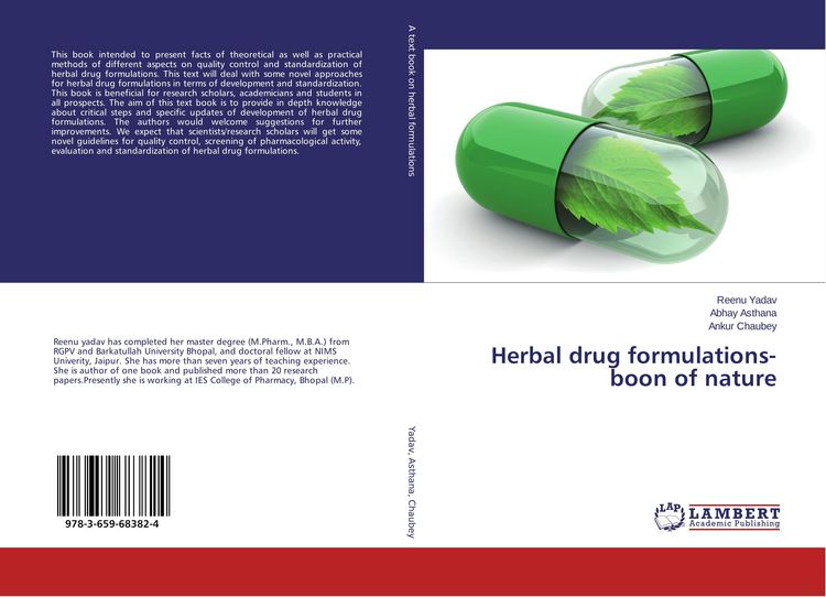 Produktbild: Herbal drug formulations- boon of nature
