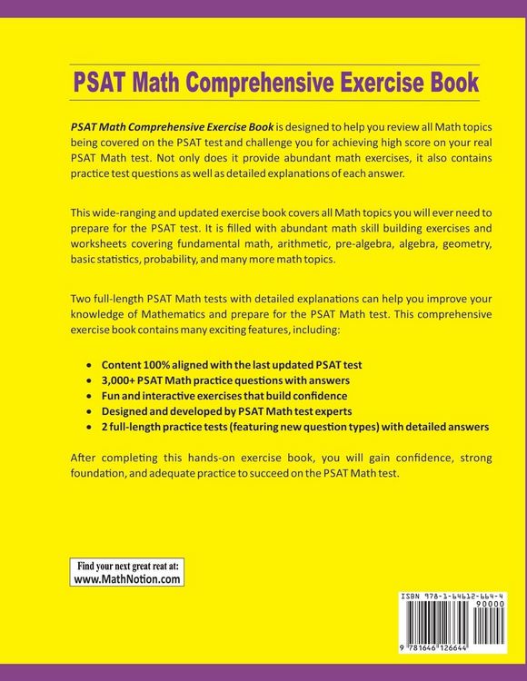 Produktbild: PSAT Math Comprehensive Exercise Book