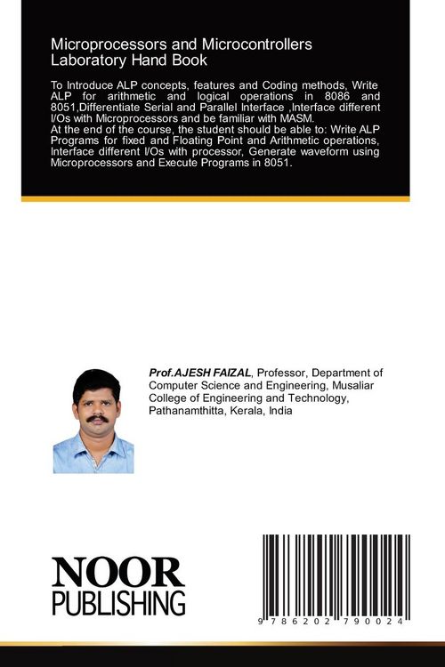 Produktbild: Microprocessors and Microcontrollers Laboratory Hand Book