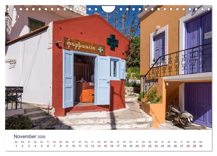 Produktbild: Insel Chalki (Wandkalender 2026 DIN A4 quer), CALVENDO Monatskalender
