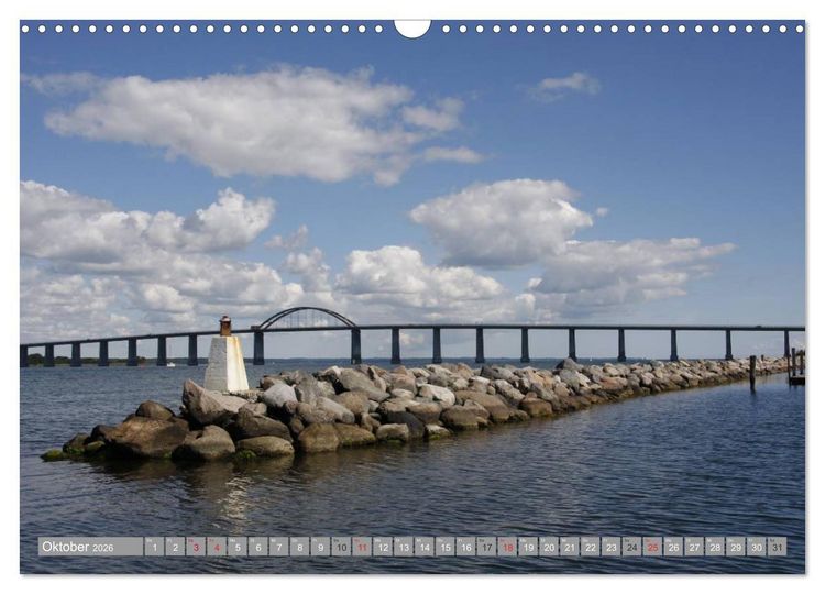 Produktbild: D&auml;nemark - Ostseek&uuml;ste (Wandkalender 2026 DIN A3 quer), CALVENDO Monatskalender