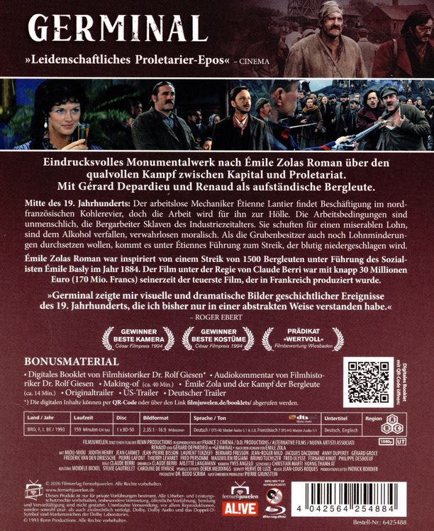 Produktbild: Germinal (Filmjuwelen)