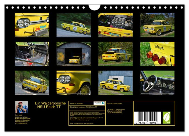 Produktbild: Ein W&auml;lderporsche - NSU Reich TT (Wandkalender 2026 DIN A4 quer), CALVENDO Monatskalender