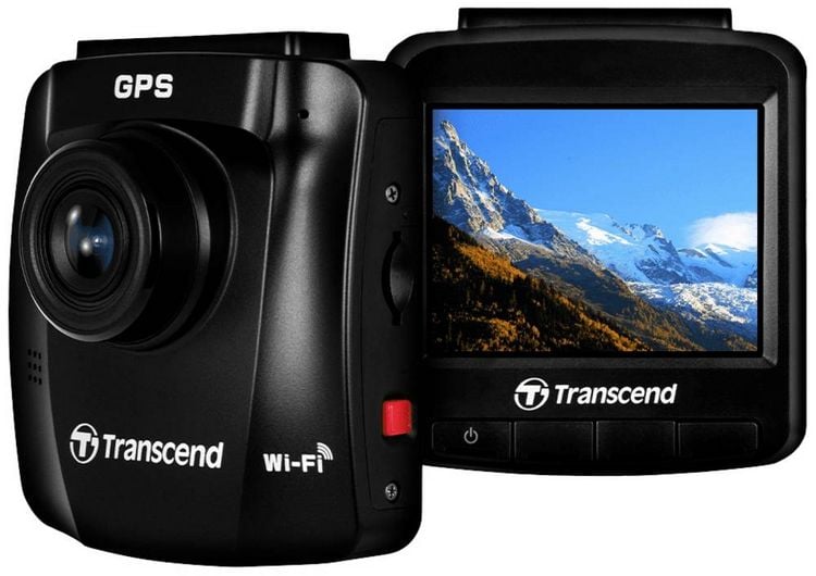 Produktbild: Transcend DrivePro&trade; 250 Dashcam Blickwinkel horizontal max.=140&deg; 12 V, 24V GPS mit Radarerkennung, Zeitraffer, G-Sensor, WDR