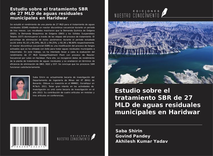 Produktbild: Estudio sobre el tratamiento SBR de 27 MLD de aguas residuales municipales en Haridwar