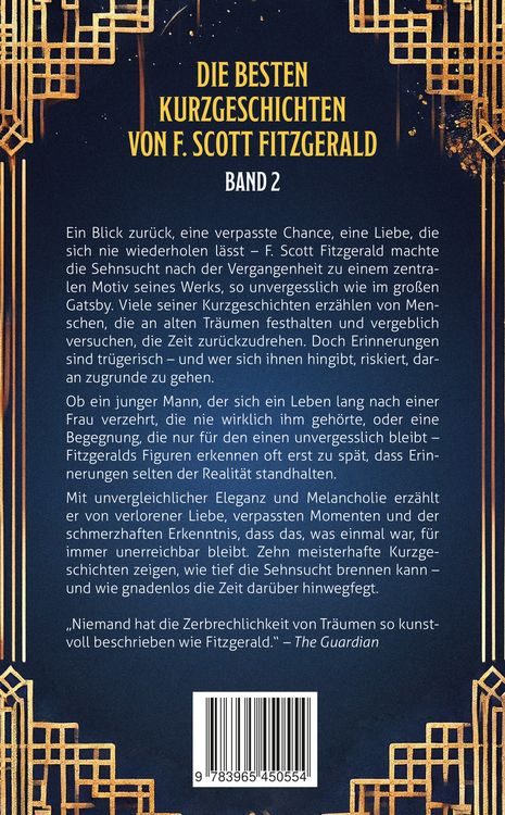 Produktbild: Gatsbys Sehnsucht. Die besten Kurzgeschichten. Band 2. F. Scott Fitzgerald