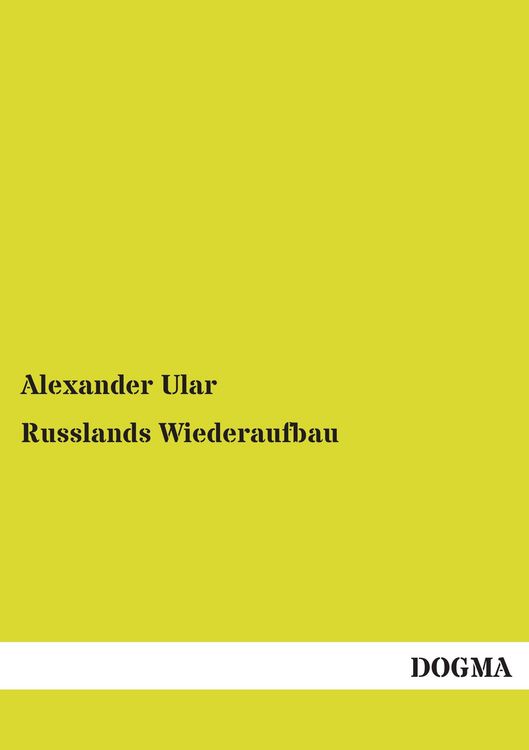 Produktbild: Russlands Wiederaufbau