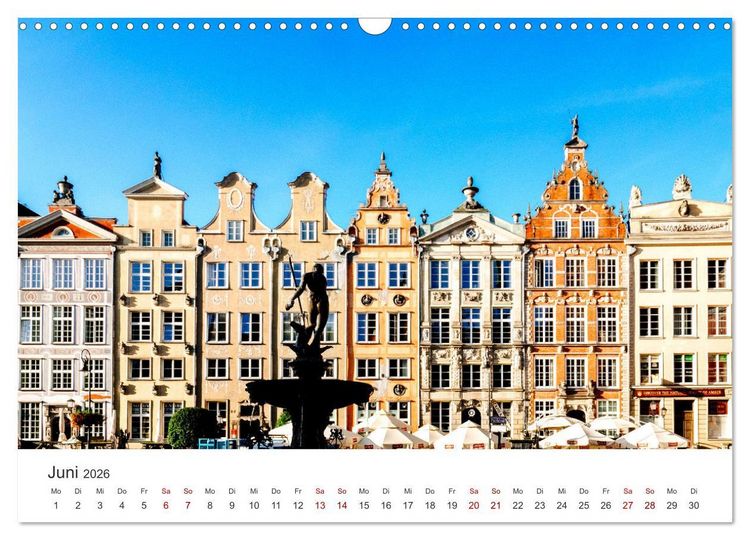 Produktbild: Danzig - Die goldene Stadt an der Ostsee. (Wandkalender 2026 DIN A3 quer), CALVENDO Monatskalender