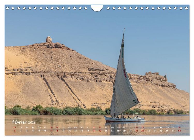 Produktbild: &Eacute;gypte, sur les rives du Nil (Calendrier mural 2026 DIN A4 vertical), CALVENDO calendrier mensuel