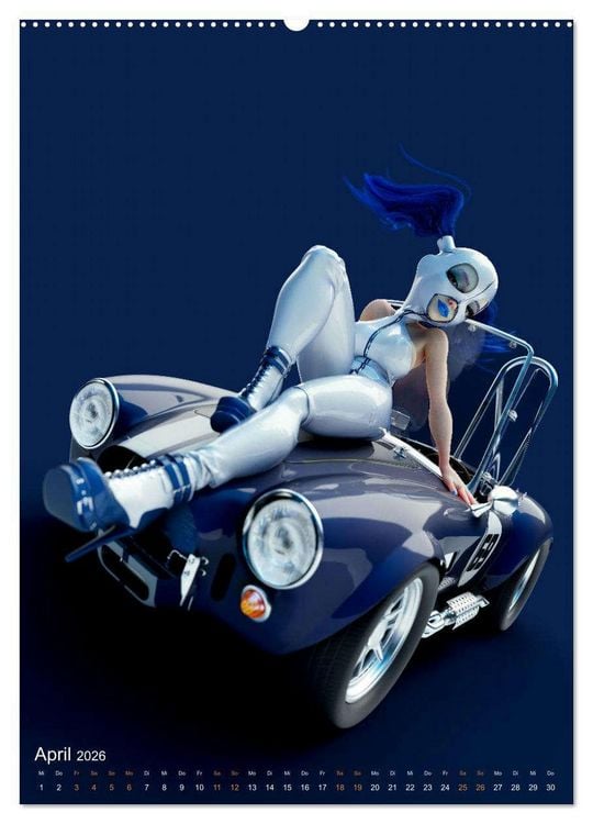 Produktbild: Pin Up Kalender Carsten Mell (Wandkalender 2026 DIN A2 hoch), CALVENDO Monatskalender