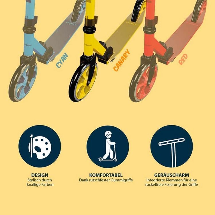 Produktbild: HUDORA 14451 - Scooter Up 200, canary, gelb, Cityroller