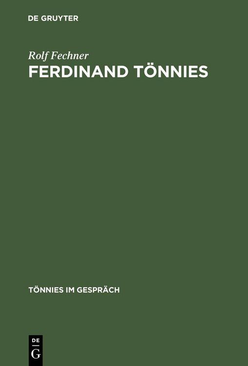 Produktbild: Ferdinand T&ouml;nnies
