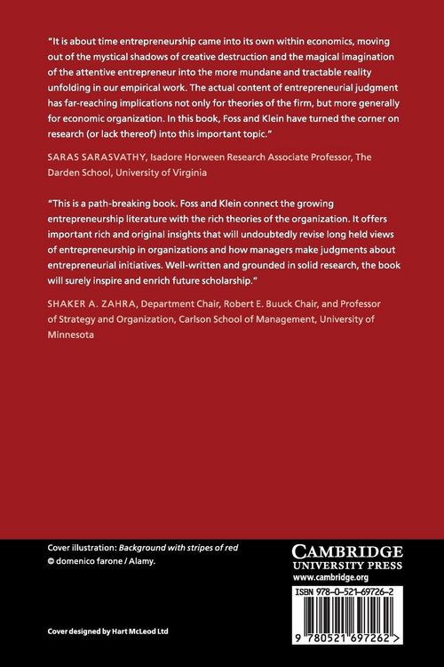 Produktbild: Organizing Entrepreneurial Judgment