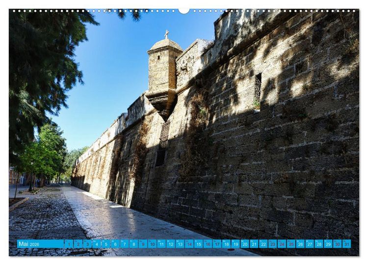 Produktbild: C&aacute;diz Sp&uuml;re die frische Meeresbrise (hochwertiger Premium Wandkalender 2026 DIN A2 quer), Kunstdruck in Hochglanz