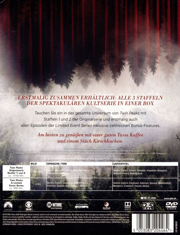 Twin Peaks: Season 1-3 (TV Collection Boxset) [16 DVDs]