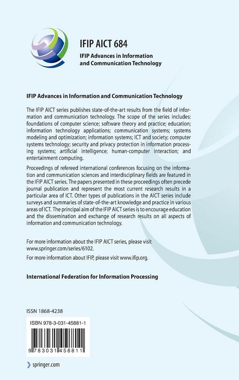 Produktbild: Internet of Things. Advances in Information and Communication Technology