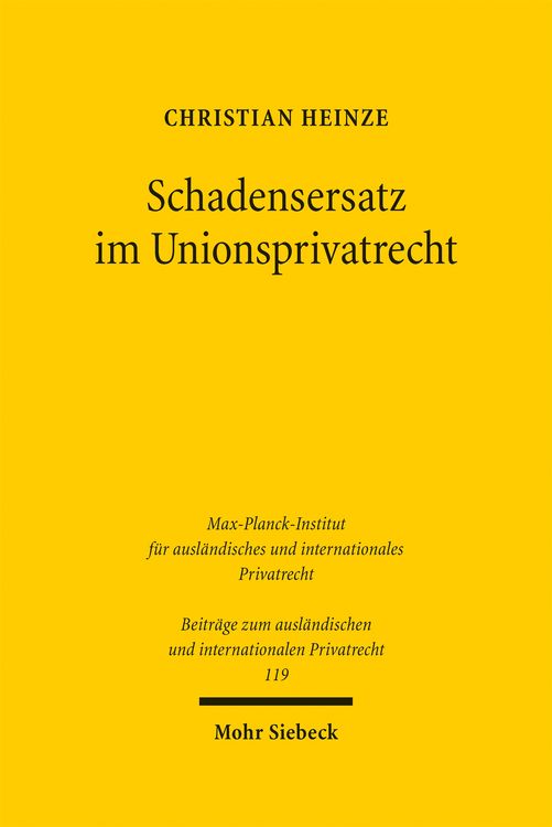 Produktbild: Schadensersatz im Unionsprivatrecht