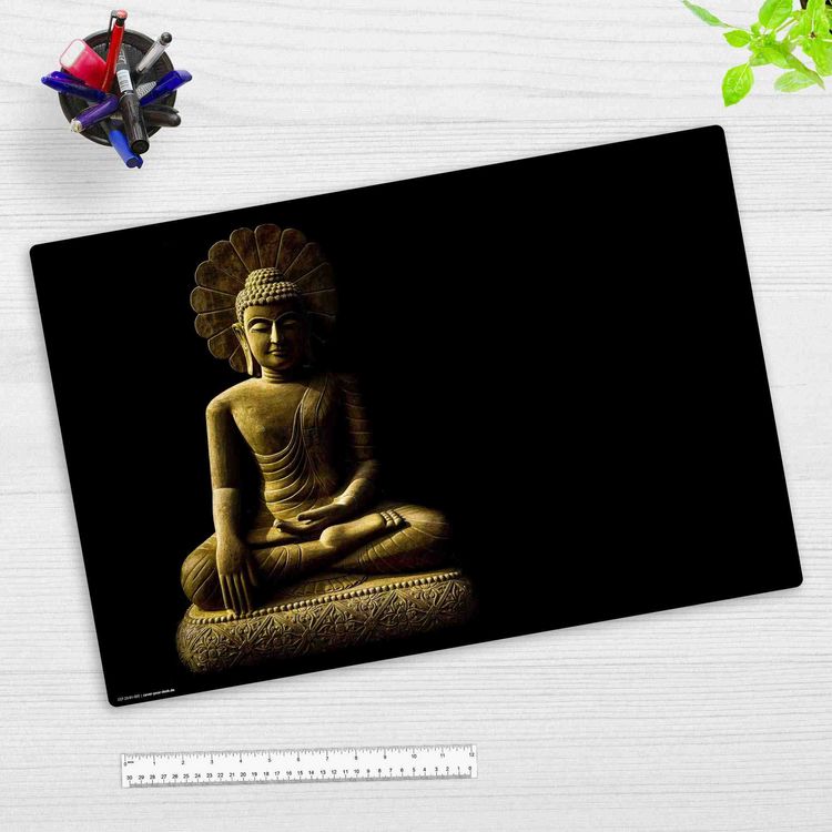 Produktbild: Cover-your-desk Schreibtischunterlage f&uuml;r Kinder und Erwachsene Buddha, aus hochwertigem Vinyl , 60 x 40 cm