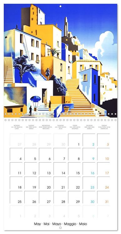 Produktbild: Illustrations promontoires (Calendrier mural carr&eacute; 2026 30x30 cm) Calendrier double avec une page pour vos prises de notes