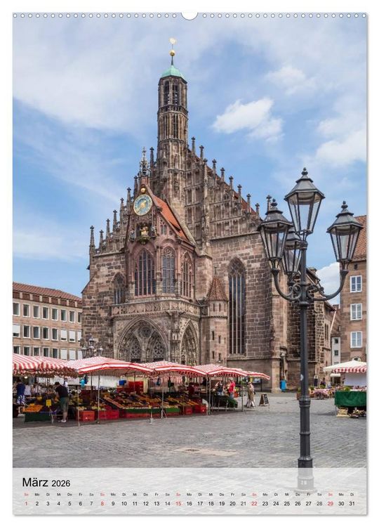 Produktbild: N&Uuml;RNBERG Charmante Altstadt (hochwertiger Premium Wandkalender 2026 DIN A2 hoch), Kunstdruck in Hochglanz
