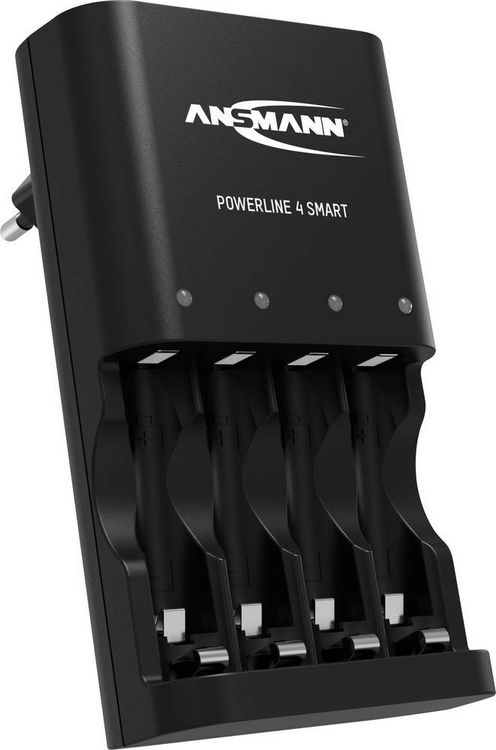 Produktbild: Ansmann Powerline 4 Smart Rundzellen-Ladeger&auml;t NiCd, NiMH Micro (AAA), Mignon (AA)