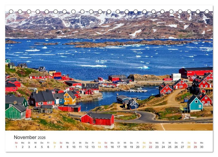 Produktbild: Gr&ouml;nland - Arktische Tr&auml;ume (Tischkalender 2026 DIN A5 quer), CALVENDO Monatskalender
