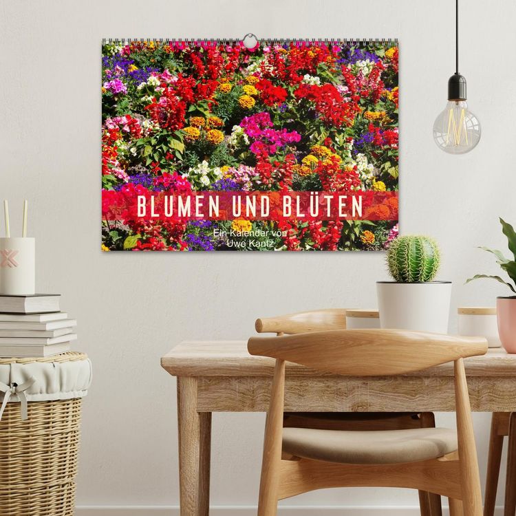 Produktbild: Blumen und Bl&uuml;ten (Wandkalender 2026 DIN A3 quer), CALVENDO Monatskalender