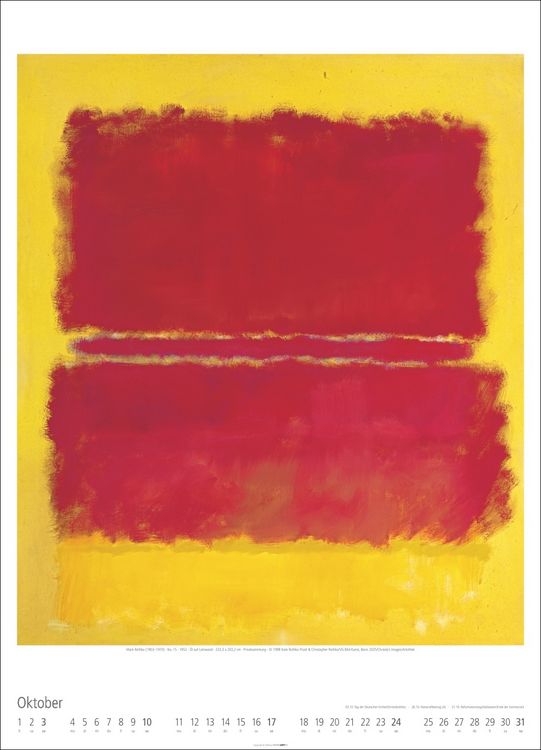 Produktbild: Mark Rothko Kalender 2027